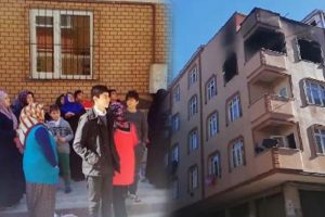 Sultangazi'de 3 katlı binada yangın!