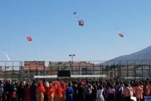 Bursa'da drone'lu 29 Ekim g&ouml;sterisi