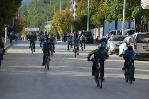 Bisiklet yarışları yapıldı