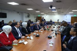 TBMM Başkanı Yıldırım, G&uuml;ney Afrika Ulusal Eyaletler Konseyi Başkanı ile g&ouml;r&uuml;şt&uuml;