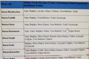 Tarıma devletten s&uuml;per destek! İşte Bursa'da desteklenecek &uuml;r&uuml;nler (&Ouml;ZEL HABER)