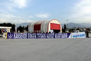 Bursa'da sportif u&ccedil;ak kanser ile m&uuml;cadele i&ccedil;in havalandı