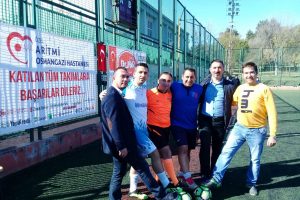 Bursa'da bankacılar bu kez para yerine gol saydı