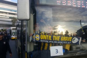 Fenerbah&ccedil;e taraftarları derbi i&ccedil;in yola &ccedil;ıktı