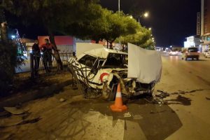 Bu otomobilden yara almadan &ccedil;ıktı