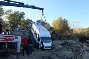 Korkun&ccedil; kaza: Seyir terasından u&ccedil;tu