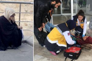 Kapıda kaldılar, g&ouml;zyaşlarına boğuldular