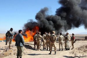 Afganistan'da 13 ton uyuşturucu imha edildi