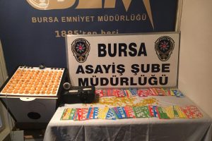 Bursa'da 20 bin liralık kumar operasyonu düzenlendi