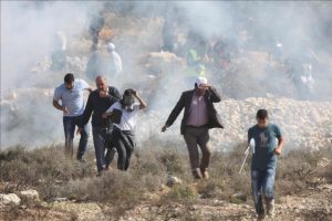 İsrail güçlerinin Batı Şeria'daki gösterilere müdahalesinde 1 Filistinli yaralandı