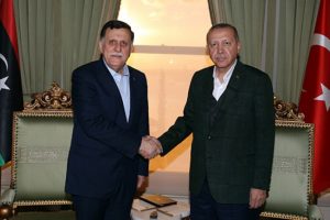 Erdoğan, Libya Başkanlık Konseyi Başkanı Al-Sarraj'ı kabul etti