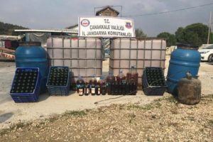 7 bin 125 litre ka&ccedil;ak şarap ele ge&ccedil;irildi