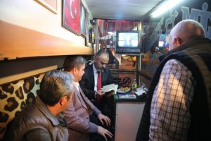 Bursa B&uuml;y&uuml;kşehir Belediye Başkanı Aktaş Bizim Taksi Durağı'nı ziyaret etti