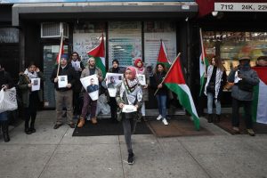 New York'ta İsrail'in Filistinlilere saldırıları protesto edildi