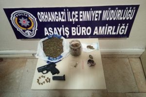 Bursa Orhangazi'de uyuşturucu baskını