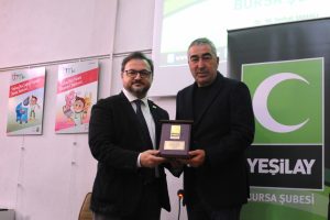 Bursaspor Teknik Direkt&ouml;r&uuml; Aybaba, Yeşilay'ın programına katıldı