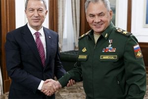 Bakan Akar, Rus mevkidaşıyla g&ouml;r&uuml;şt&uuml;