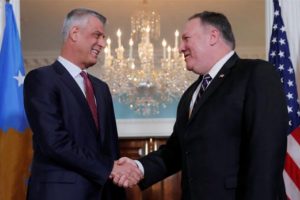 Pompeo, Kosova Cumhurbaşkanı ile g&ouml;r&uuml;şt&uuml;