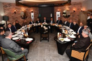 Bursa İneg&ouml;l'de jandarma komutanına veda yemeği