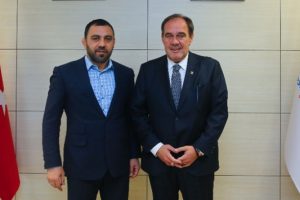 TFF Başkanı Demir&ouml;ren'den Hamza Yerlikaya'ya ziyaret