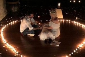 &Uuml;nl&uuml; şarkıcıya romantik evlilik teklifi!