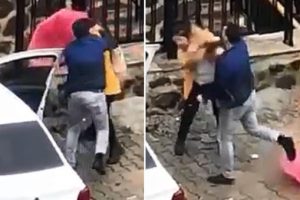 İzmir'de sokak ortasında korkun&ccedil; g&ouml;r&uuml;nt&uuml;