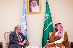 Suudi Arabistan Prensi Selman, BM Genel Sekreteri ile görüştü