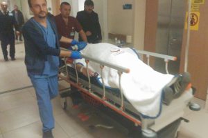 Bursa'da devrilen motosikletten düşen sürücü ağır yaralandı