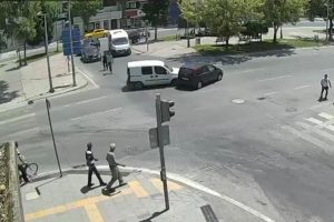 Sakarya'da meydana gelen trafik kazaları kamerada