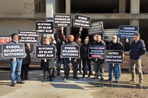 Bursa'da mağdur vatandaşlardan kentsel dönüşüm eylemi