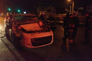 Hafif ticari ara&ccedil; tankere &ccedil;arptı: 1 yaralı
