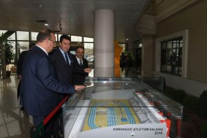 Bursa Valisi Canbolat'tan Başkan D&uuml;ndar'a iade-i ziyaret