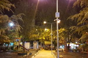 Bursa&nbsp;Gemlik'te park aydınlatmaları yenileniyor
