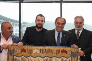 TFF 2 ve 3. Lig kul&uuml;p başkanlarından Yıldırım Demir&ouml;ren'e ziyaret