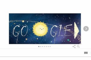 Google meteor yağmurunu doodle ekranına taşıdı