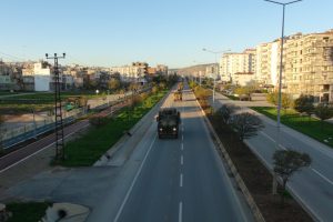 Şanlıurfa'nın Suriye sınırına askeri sevkıyat