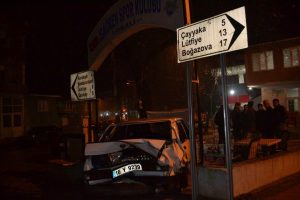Bursa'da polisten kaçtı jandarma bölgesinde kaza yaptı