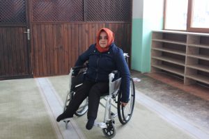Bursa'da engelli babasından camiler i&ccedil;in &ouml;rnek proje