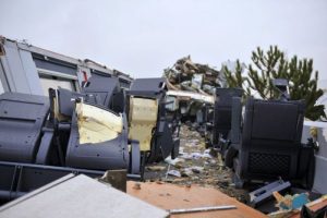 Ankara'da kaza yapan trenin vagonlarının i&ccedil;i g&ouml;r&uuml;nt&uuml;lendi