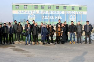 Stajer &ouml;ğrenciler SASKİ tesisini gezdi