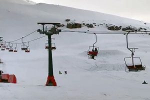 Telesiyej arızalanınca asılı kaldılar!