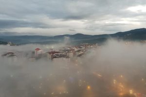 Bilecik'te kartpostallık sis g&ouml;r&uuml;nt&uuml;s&uuml;