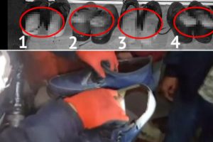 Akılalmaz y&ouml;ntem! Polis ayakkabılardan ş&uuml;phelenince...