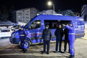 Bursa'da yeni yıla n&ouml;bet tutarak girdiler