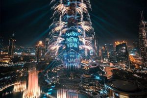 Dubai'de yeni yıl coşkuyla kutlandı