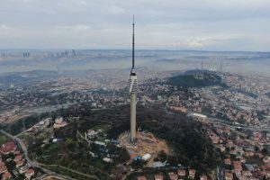 &Ccedil;amlıca Kulesi'nde 10 kat tamamlandı