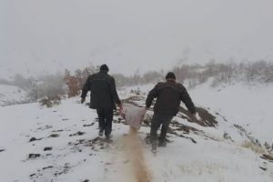 Elazığ'da hayvanlar i&ccedil;in doğaya 2 ton yem bırakıldı
