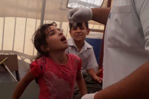 Bayramlaşmadan d&ouml;nen 17 bin 341 suriyeli &ccedil;ocuğa aşı yapıldı