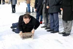 Erzurum'da 'Geleneksel Kızak Şenliği' yapıldı