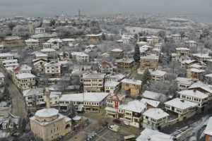 Kar yağışı sonrası ortaya kartpostallık g&ouml;r&uuml;nt&uuml;ler &ccedil;ıktı